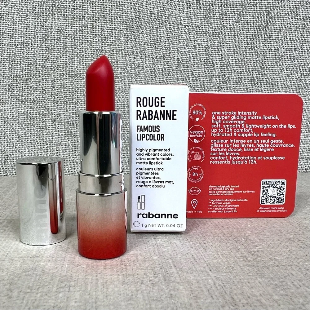 ❤️ Rabanne Famous Lipcolor Matte Lipstick mini